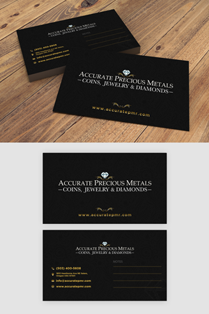 Business Card Design by debdesign for Accurate Precous Metals Refineries | Design: #28486817