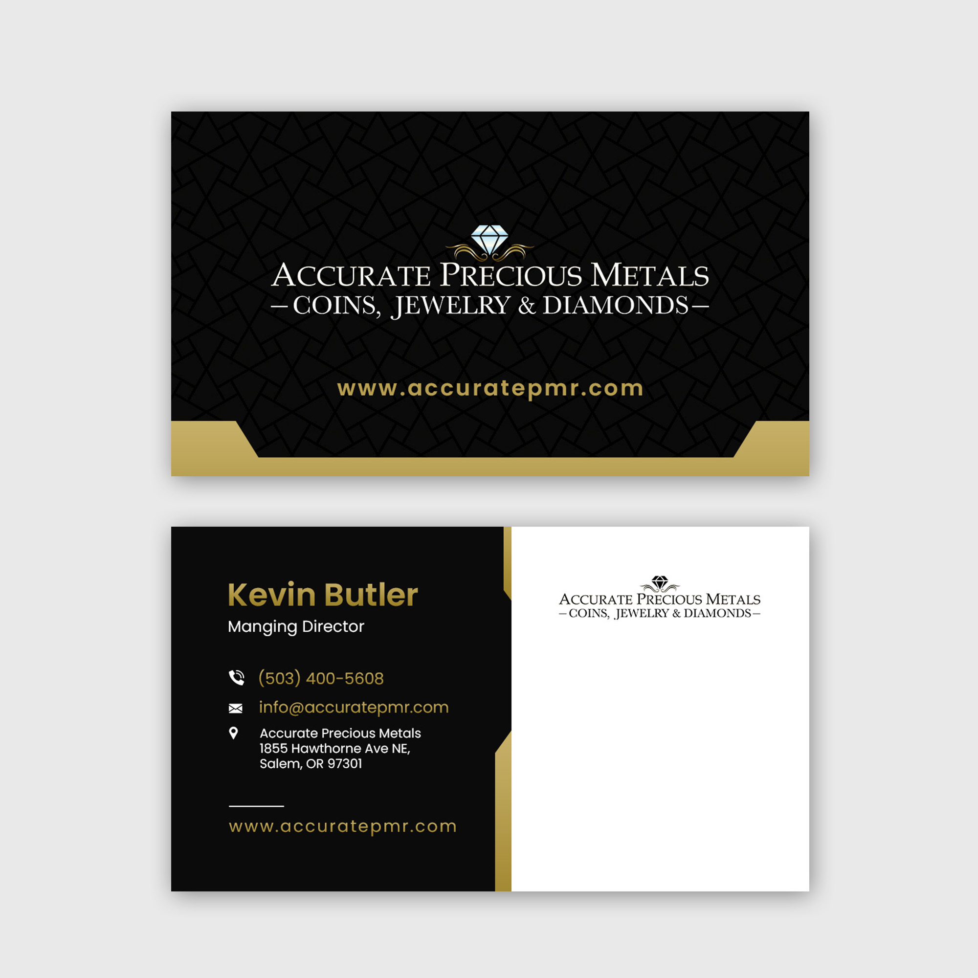 Business Card Design by debdesign for Accurate Precous Metals Refineries | Design #28486895