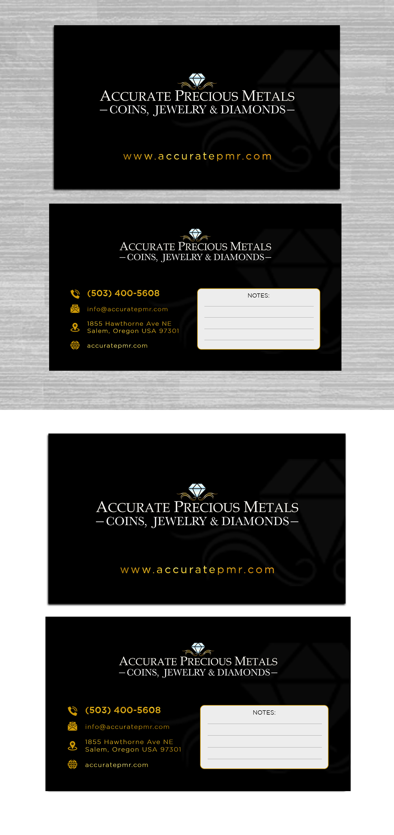 Business Card Design by debdesign for Accurate Precous Metals Refineries | Design #28486913