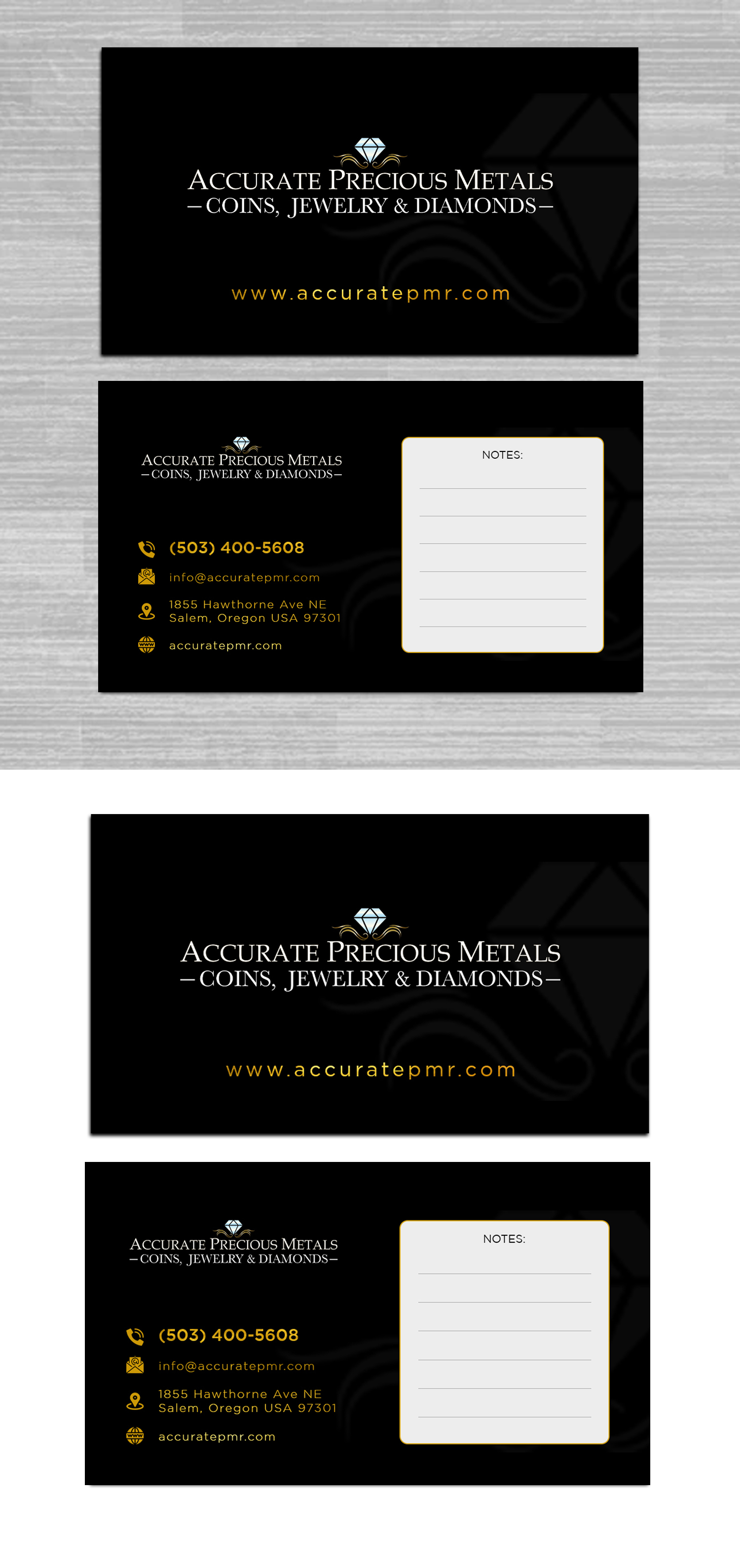 Business Card Design by debdesign for Accurate Precous Metals Refineries | Design #28486914