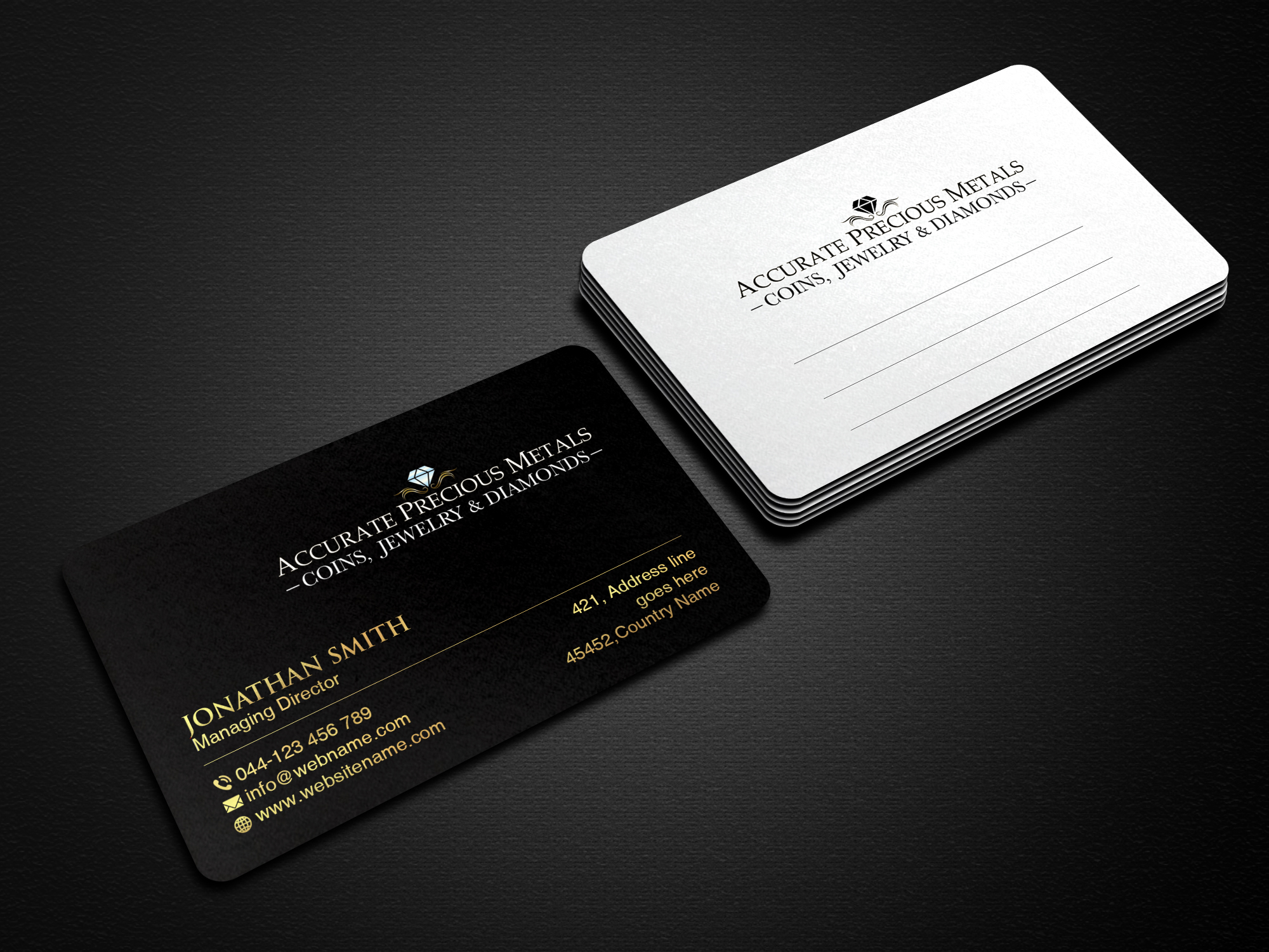 Business Card Design by Creations Box 2015 for Accurate Precous Metals Refineries | Design #28473657