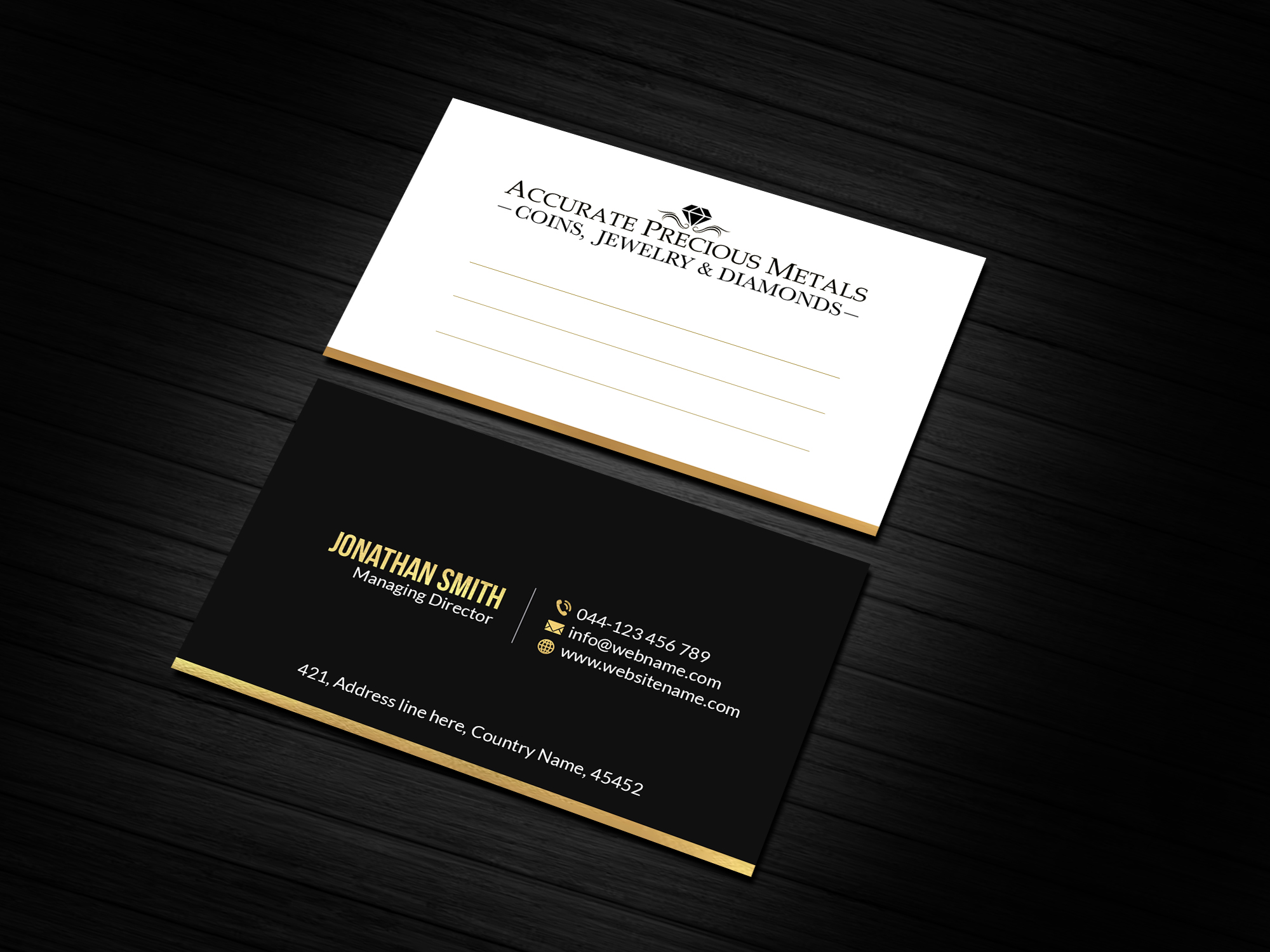 Business Card Design by Creations Box 2015 for Accurate Precous Metals Refineries | Design #28473658