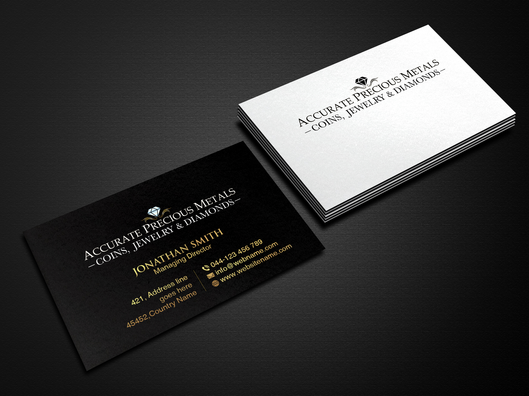 Business Card Design by Creations Box 2015 for Accurate Precous Metals Refineries | Design #28473659