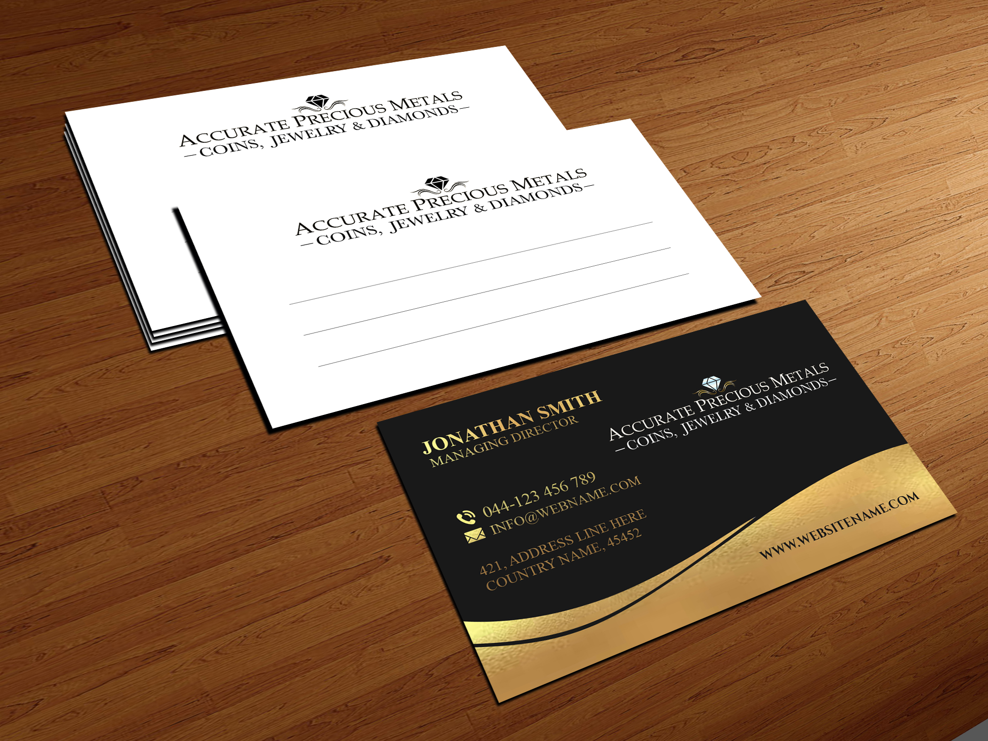 Design de Carte de Visite par Creations Box 2015 pour Accurate Precous Metals Refineries | Design #28477805