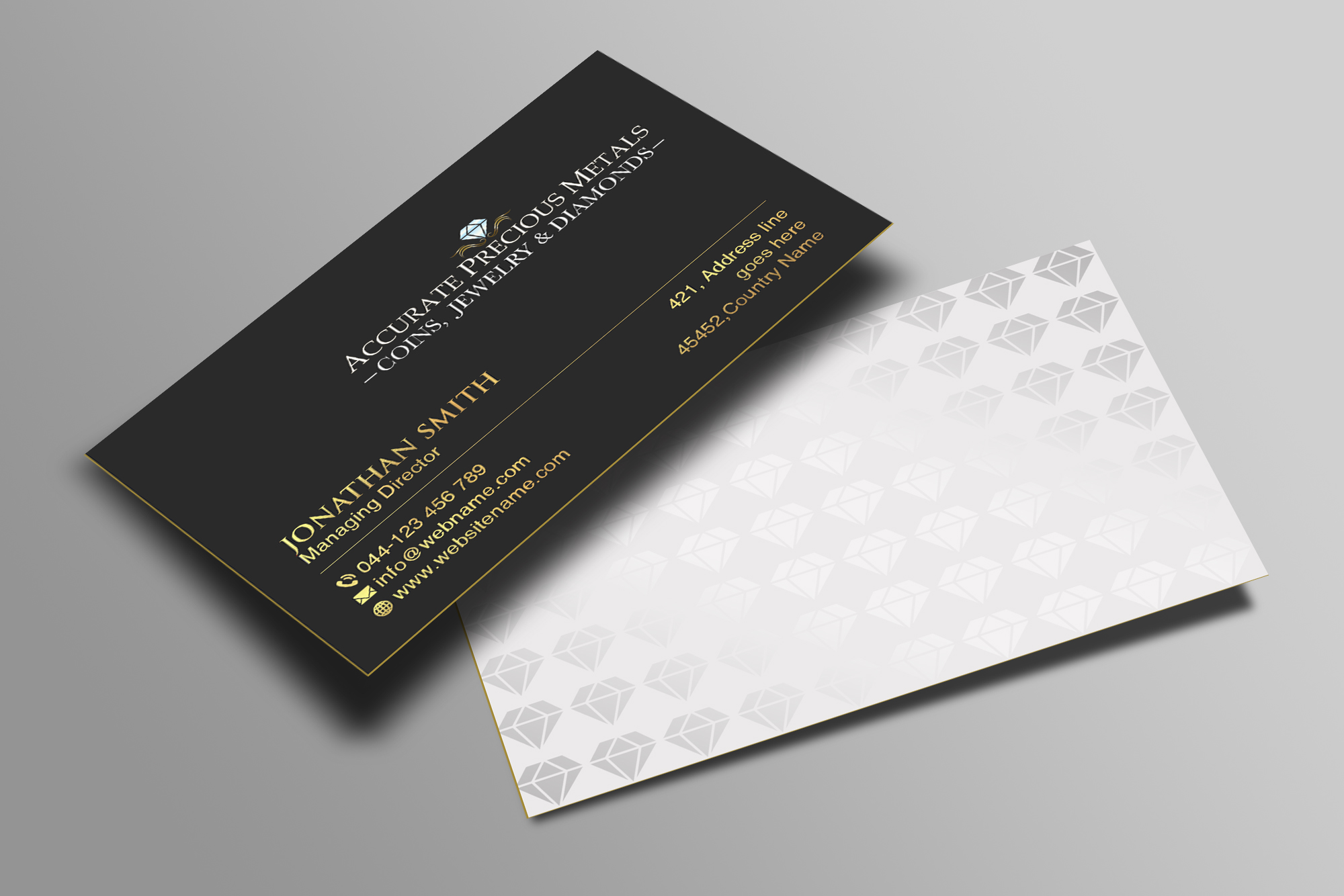 Design de Carte de Visite par Creations Box 2015 pour Accurate Precous Metals Refineries | Design #28477807