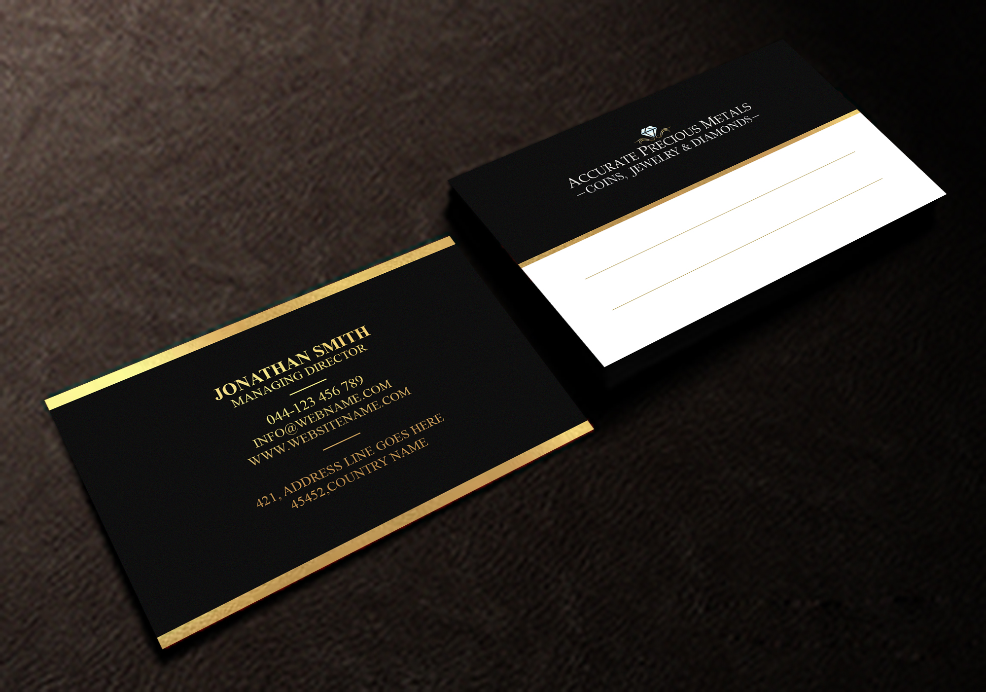 Design de Carte de Visite par Creations Box 2015 pour Accurate Precous Metals Refineries | Design #28477810