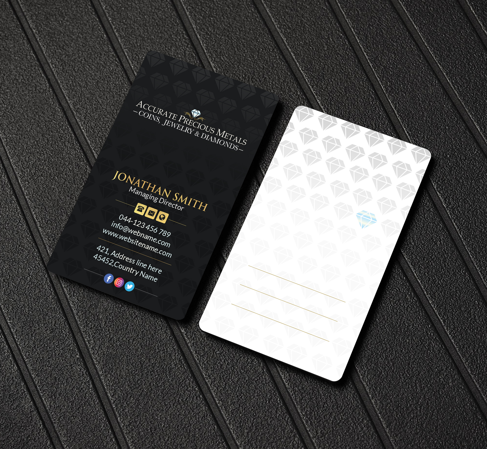 Business Card Design by Creations Box 2015 for Accurate Precous Metals Refineries | Design #28501103