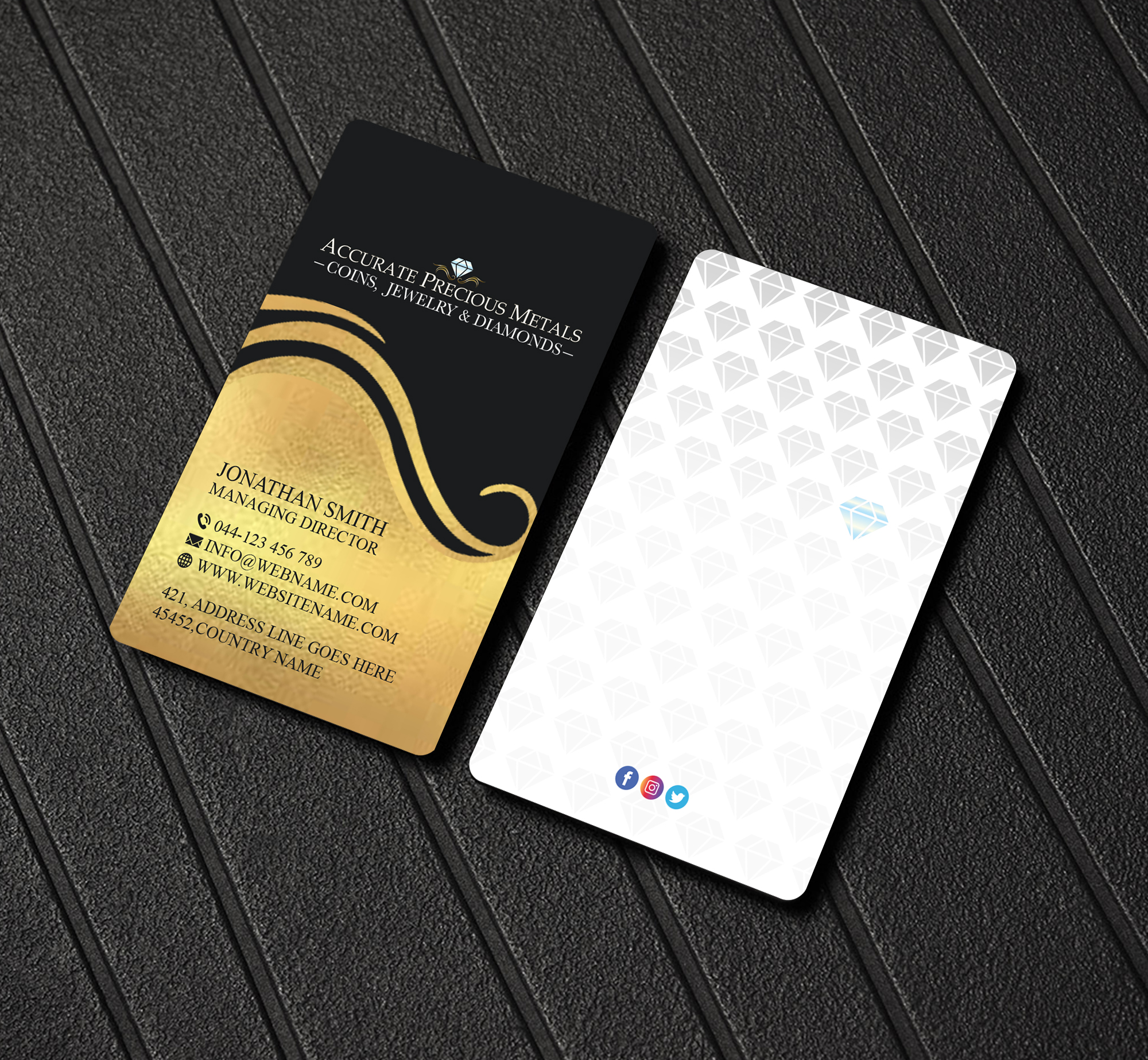 Business Card Design by Creations Box 2015 for Accurate Precous Metals Refineries | Design #28501104