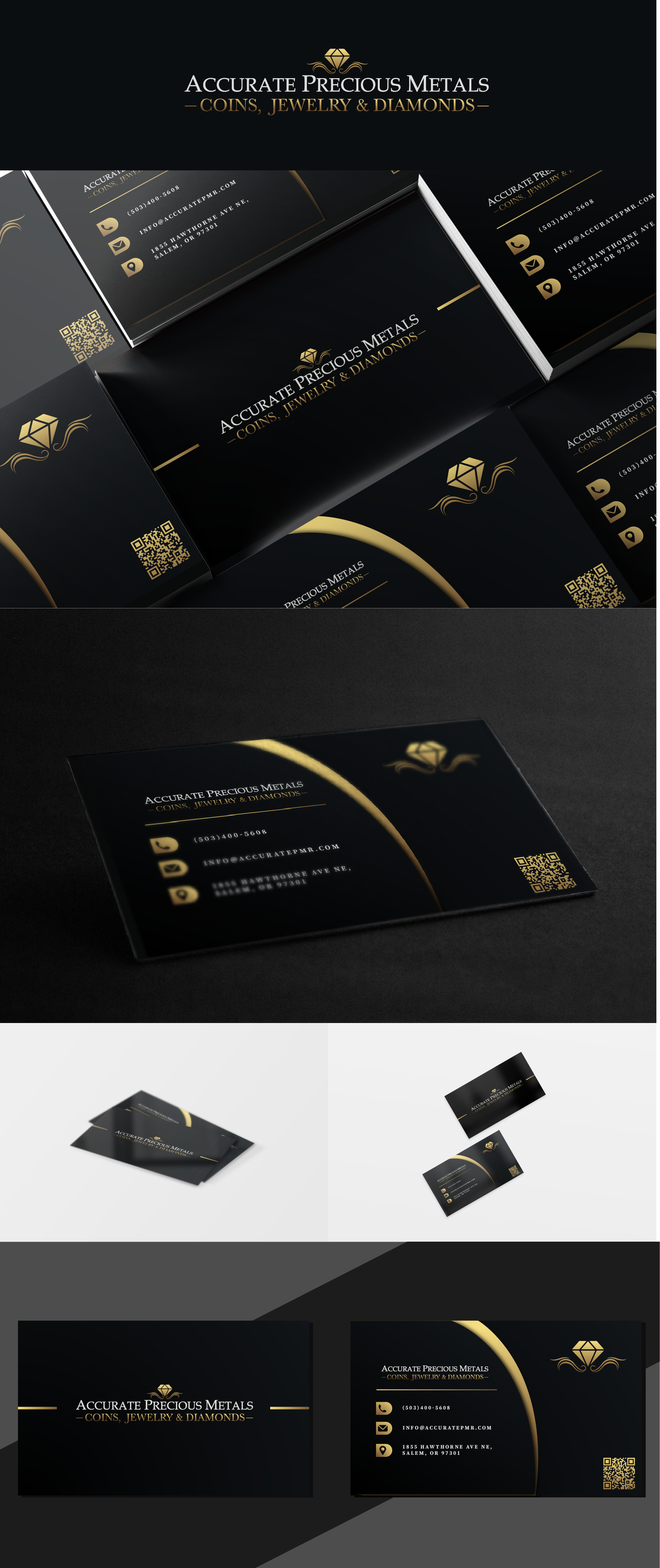 Diseño de Tarjeta de Presentación por Grapismo Brand Studio para Accurate Precous Metals Refineries | Diseño #28471572