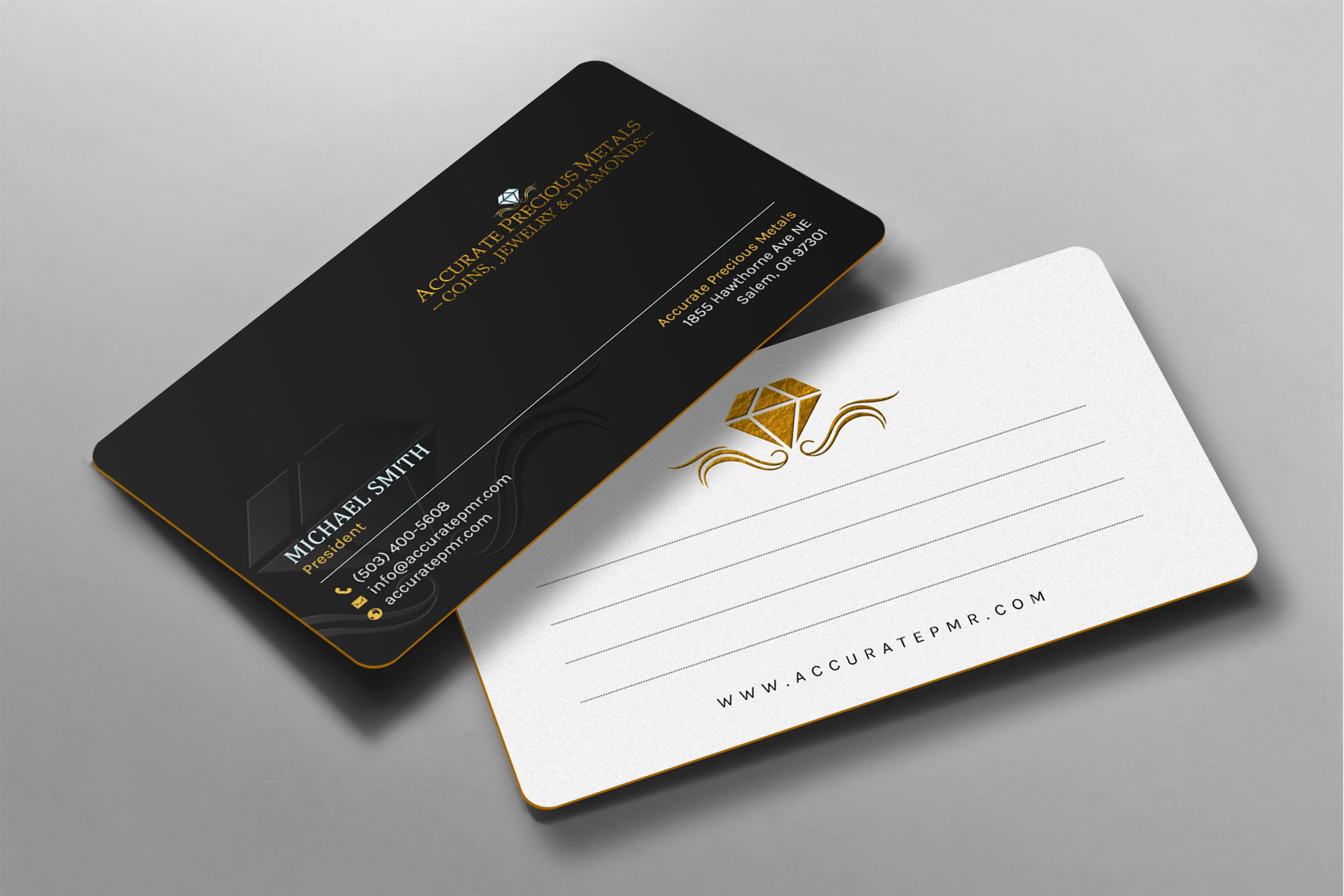 Business Card Design by chandrayaan.creative for Accurate Precous Metals Refineries | Design #28468995