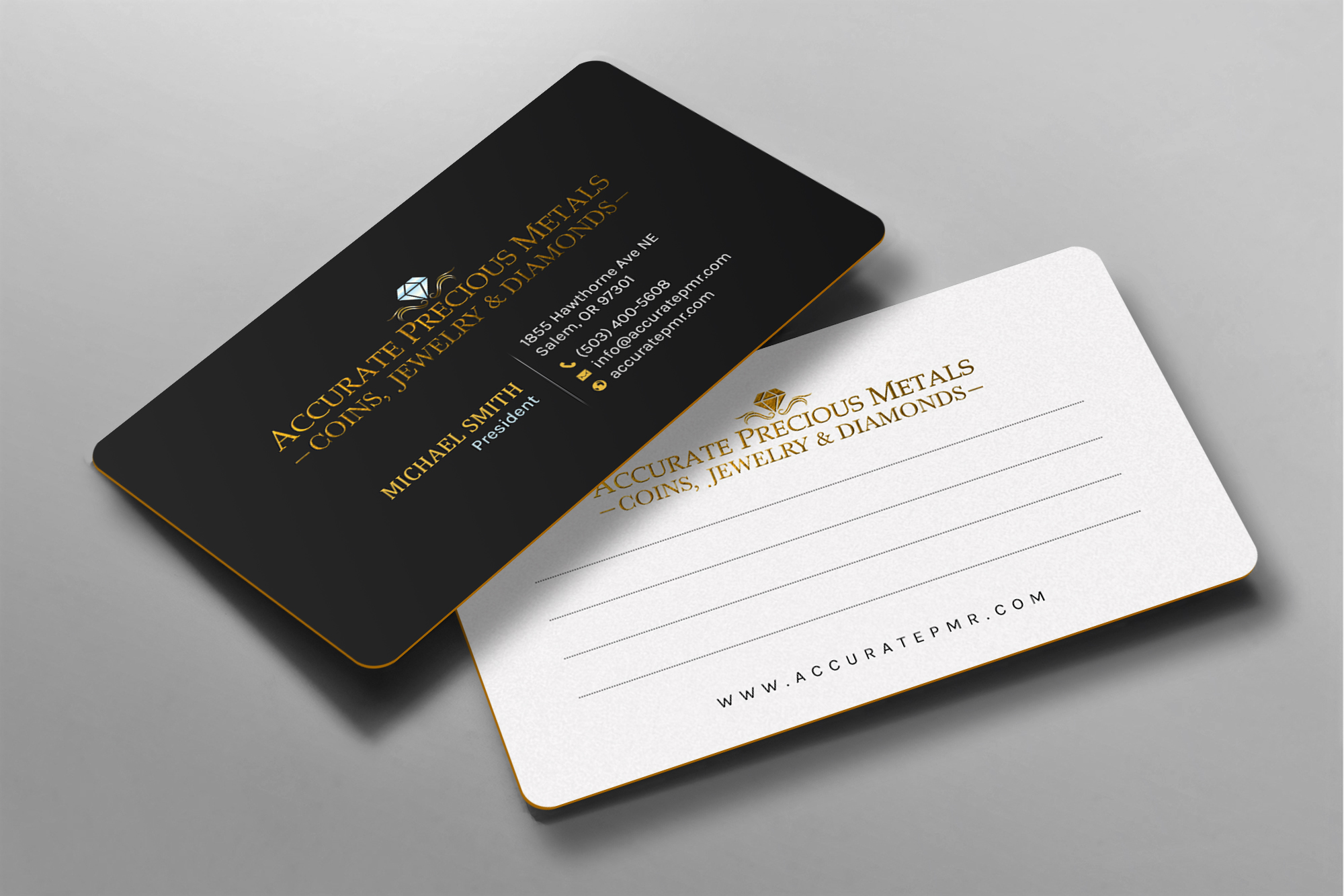 Business Card Design by chandrayaan.creative for Accurate Precous Metals Refineries | Design #28488246