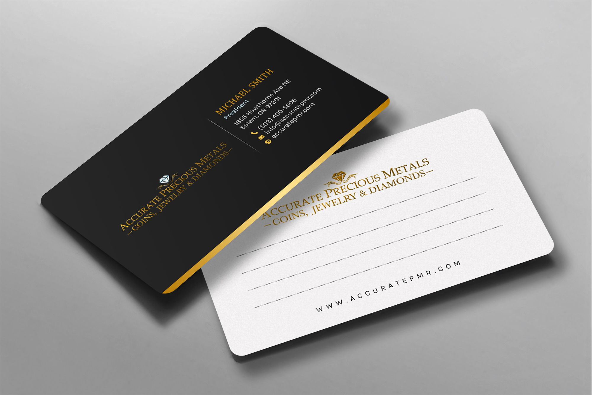Business Card Design by chandrayaan.creative for Accurate Precous Metals Refineries | Design #28488255