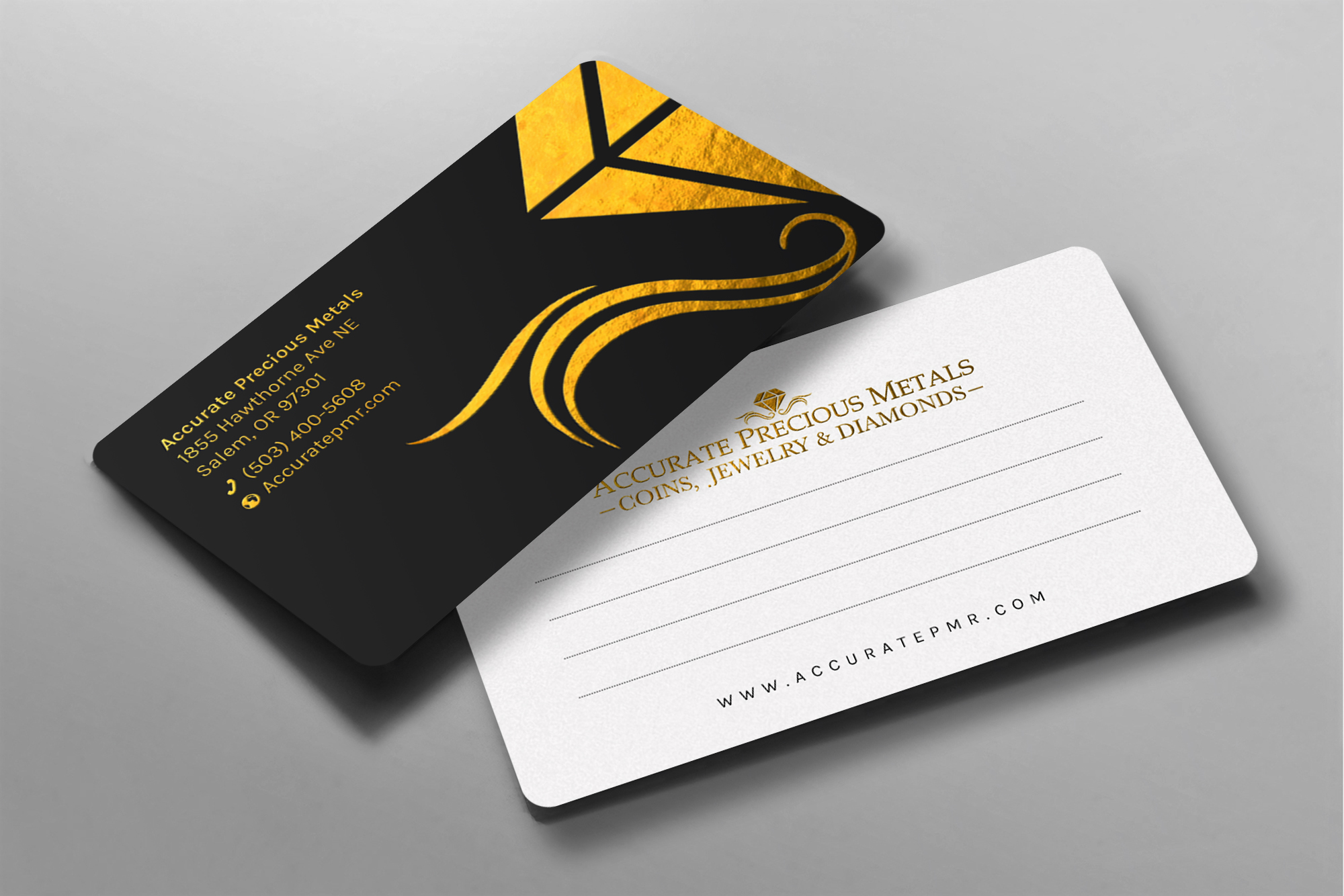 Business Card Design by chandrayaan.creative for Accurate Precous Metals Refineries | Design #28488288