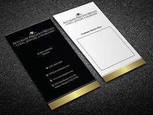 Business Card Design by Magic of Art for Accurate Precous Metals Refineries | Design: #28487459