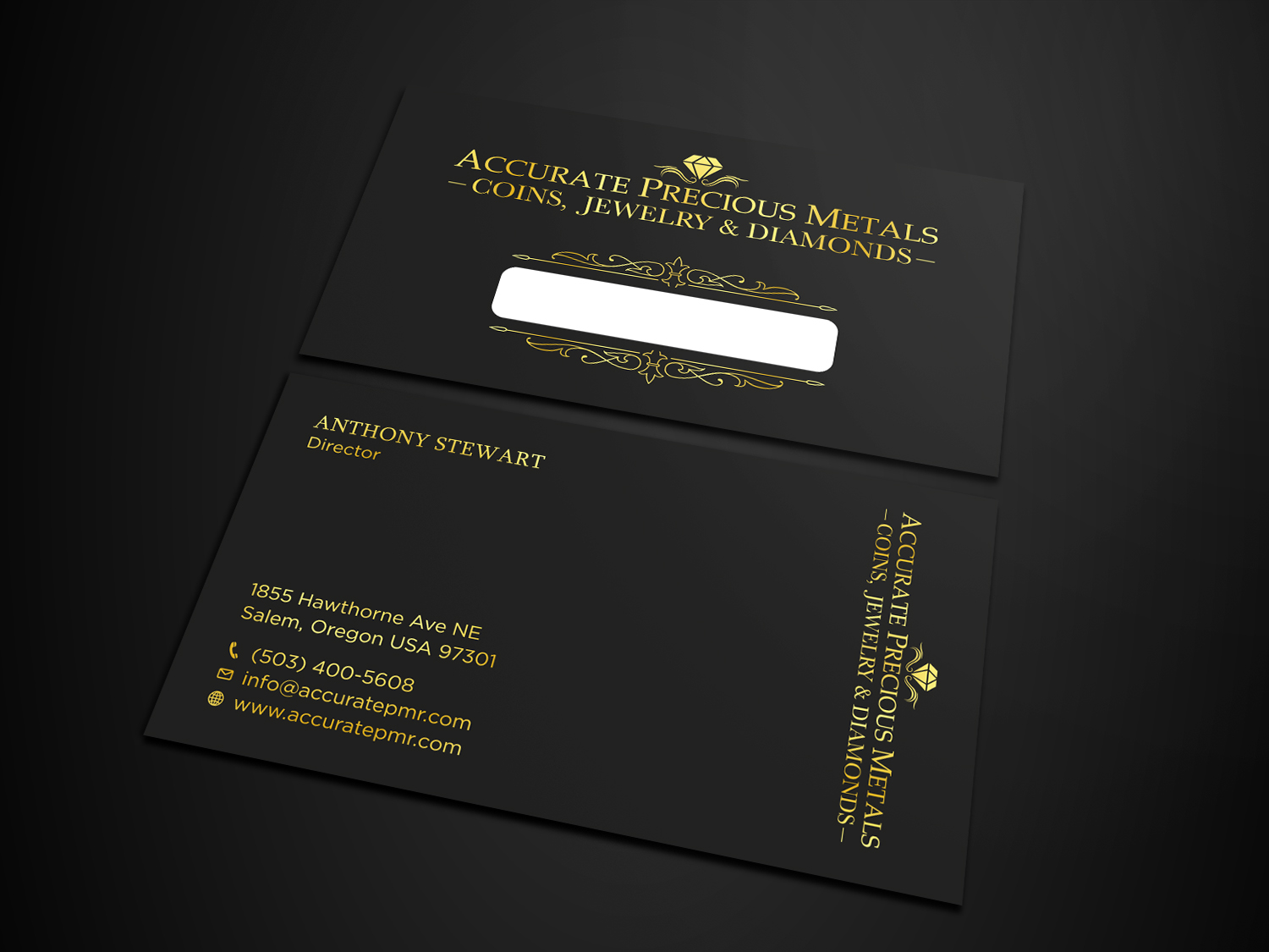 Diseño de Tarjeta de Presentación por Tripti Ranjan Gain para Accurate Precous Metals Refineries | Diseño #28496854