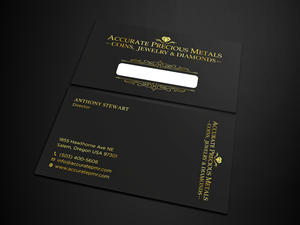 Diseño de Tarjeta de Presentación por Tripti Ranjan Gain para Accurate Precous Metals Refineries | Diseño: #28496854