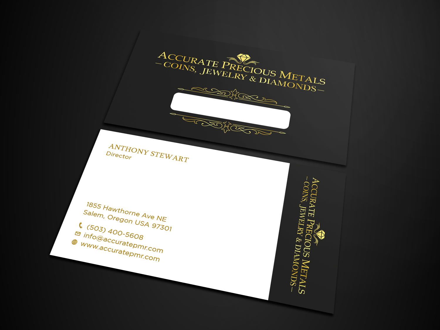 Diseño de Tarjeta de Presentación por Tripti Ranjan Gain para Accurate Precous Metals Refineries | Diseño #28496855