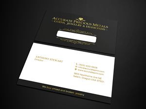 Diseño de Tarjeta de Presentación por Tripti Ranjan Gain para Accurate Precous Metals Refineries | Diseño: #28496856