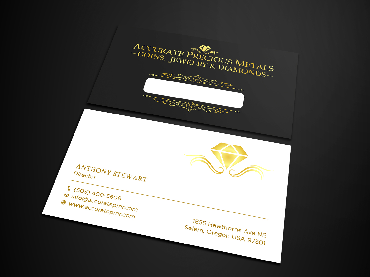 Diseño de Tarjeta de Presentación por Tripti Ranjan Gain para Accurate Precous Metals Refineries | Diseño #28496857