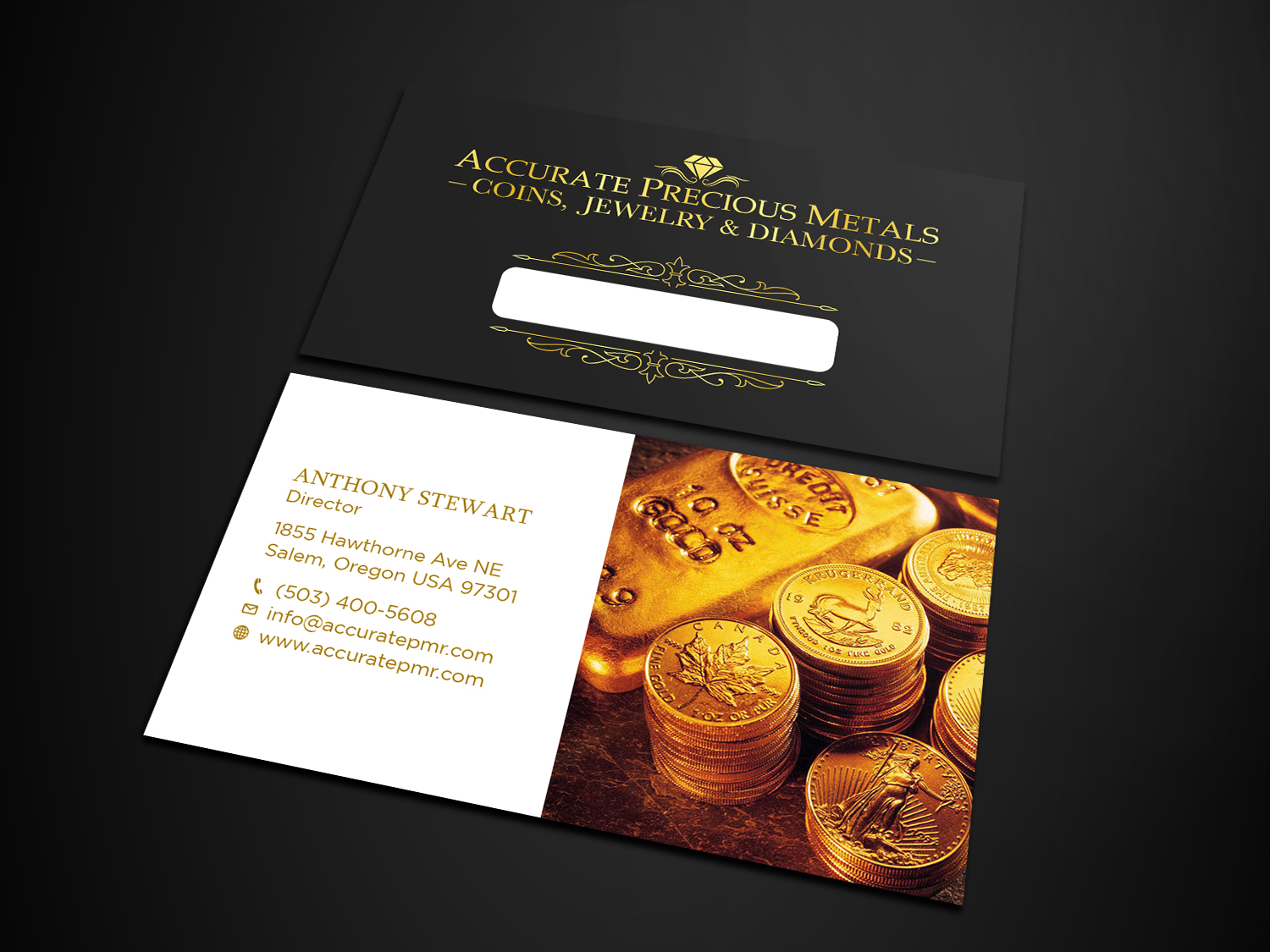 Diseño de Tarjeta de Presentación por Tripti Ranjan Gain para Accurate Precous Metals Refineries | Diseño #28496858