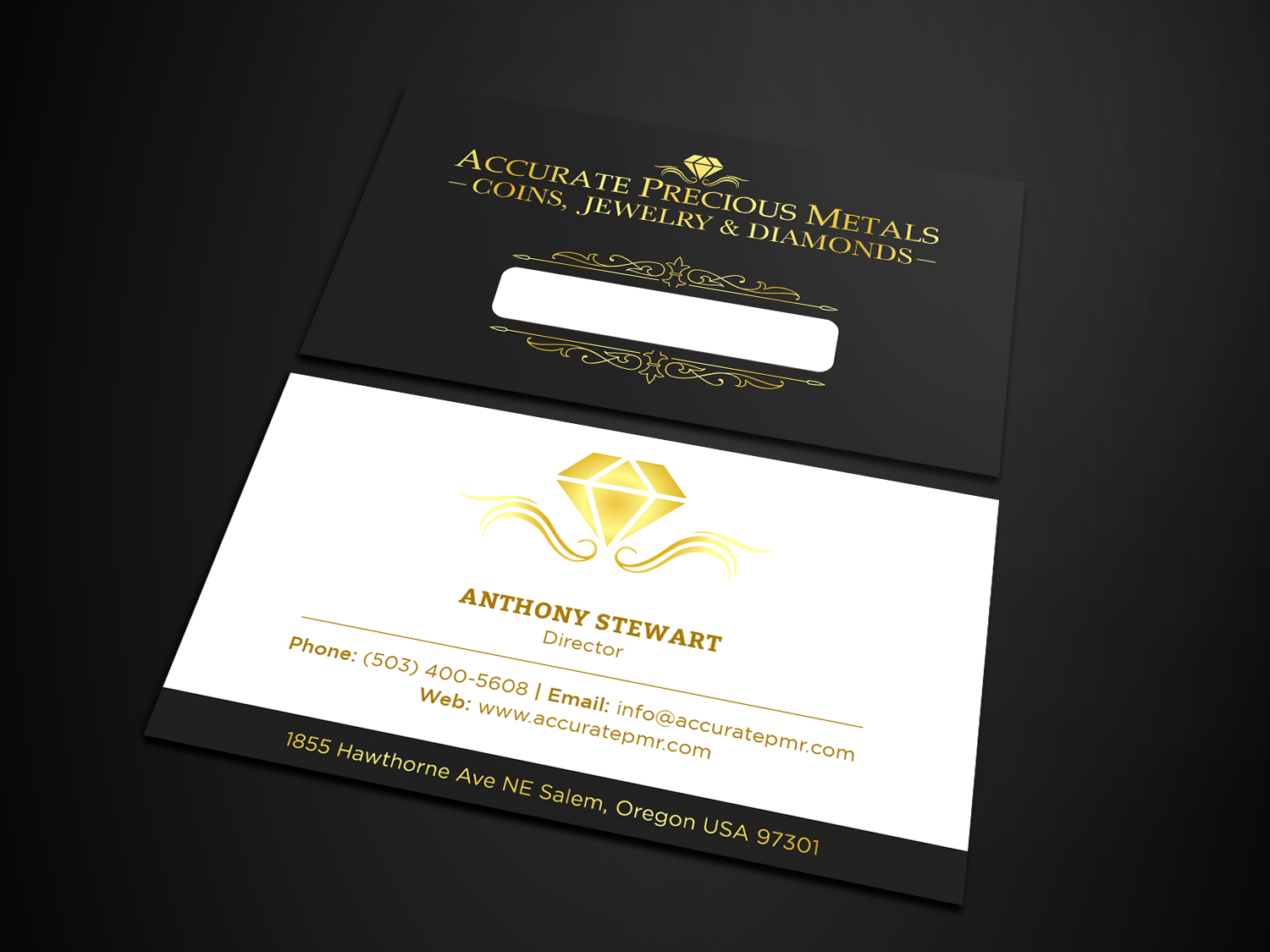 Diseño de Tarjeta de Presentación por Tripti Ranjan Gain para Accurate Precous Metals Refineries | Diseño #28496860