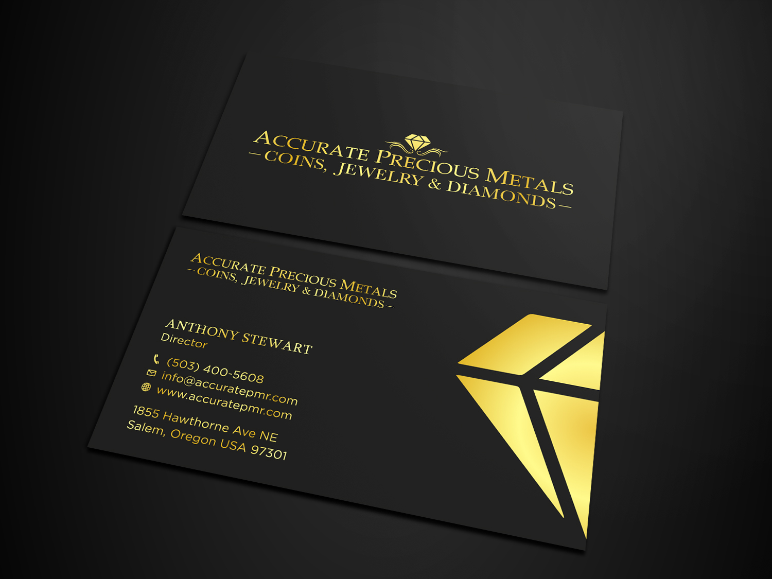 Diseño de Tarjeta de Presentación por Tripti Ranjan Gain para Accurate Precous Metals Refineries | Diseño #28496862