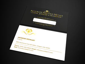 Diseño de Tarjeta de Presentación por Tripti Ranjan Gain para Accurate Precous Metals Refineries | Diseño: #28496864