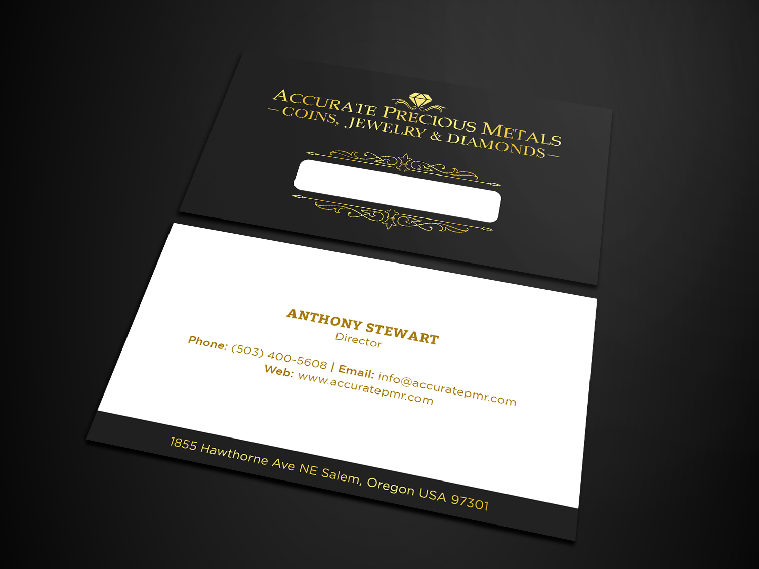 Diseño de Tarjeta de Presentación por Tripti Ranjan Gain para Accurate Precous Metals Refineries | Diseño #28496866