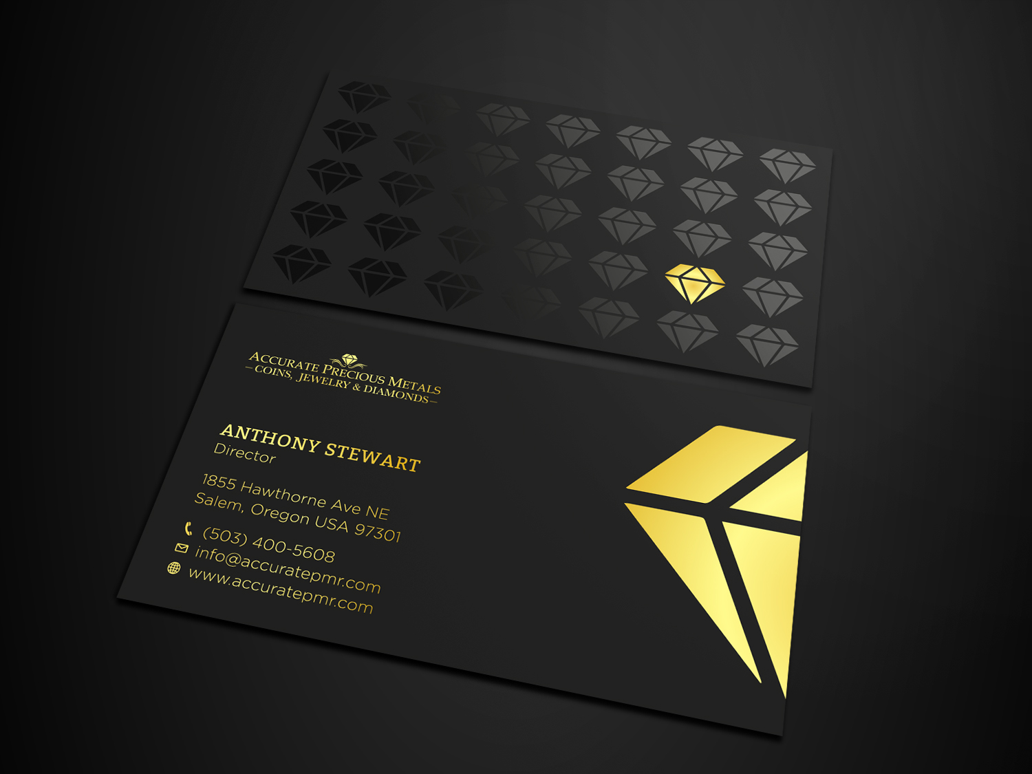 Diseño de Tarjeta de Presentación por Tripti Ranjan Gain para Accurate Precous Metals Refineries | Diseño #28496867