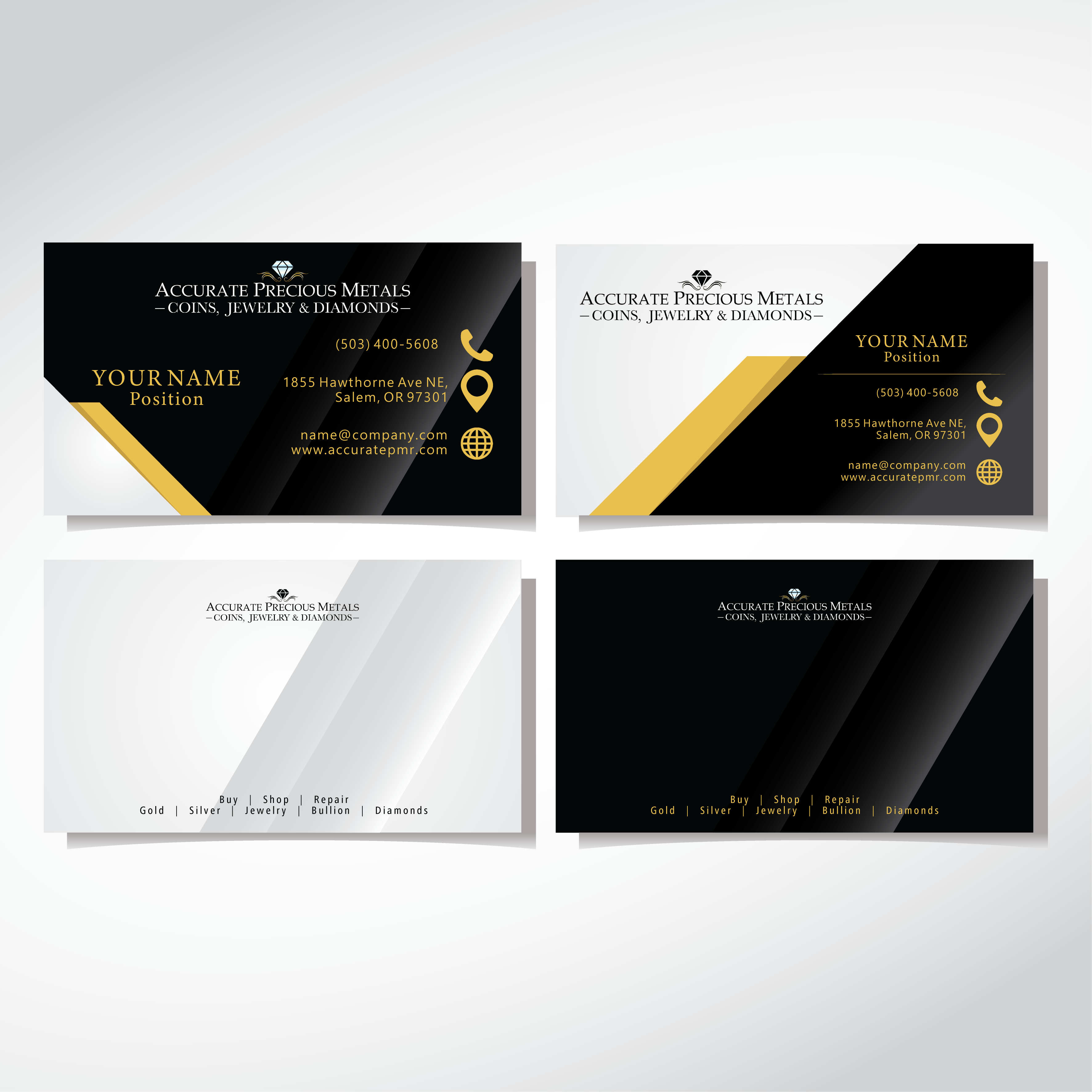 Business Card Design by konde.hipe for Accurate Precous Metals Refineries | Design #28480462