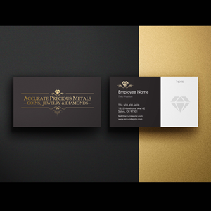 Diseño de Tarjeta de Presentación por b06391 para Accurate Precous Metals Refineries | Diseño #28518642