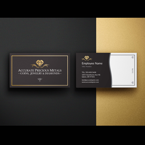 Diseño de Tarjeta de Presentación por b06391 para Accurate Precous Metals Refineries | Diseño: #28518644