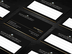 Business Card Design by DesignShout for Accurate Precous Metals Refineries | Design: #28482323