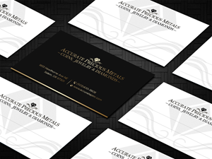 Business Card Design by DesignShout for Accurate Precous Metals Refineries | Design: #28486864