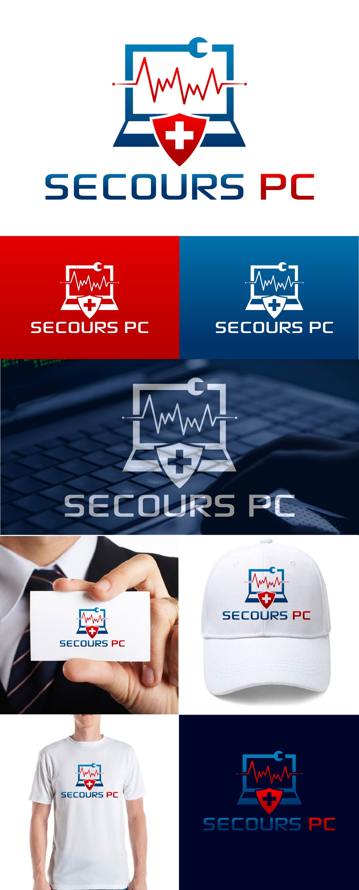 Logo Design by fly  design for SECOURS-PC | Design #28482804