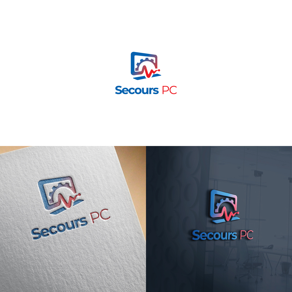 Logo Design by Magic of Art for SECOURS-PC | Design #28470241