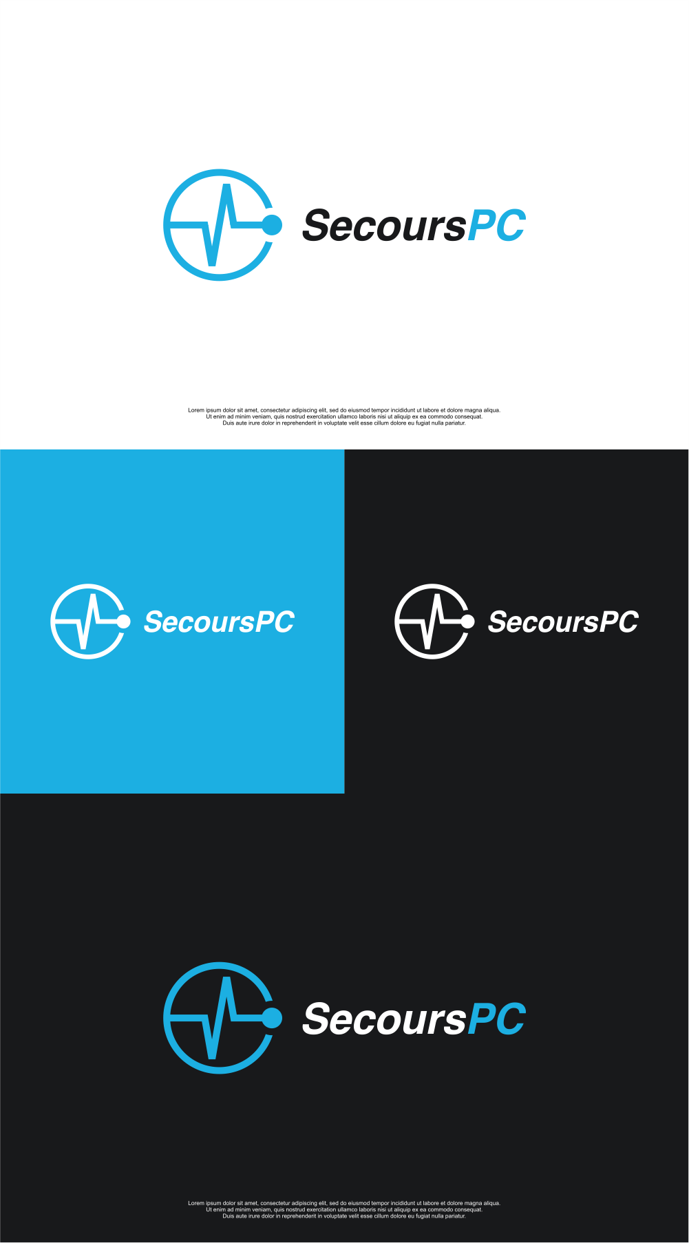Logo Design by MASH Std for SECOURS-PC | Design #28473926