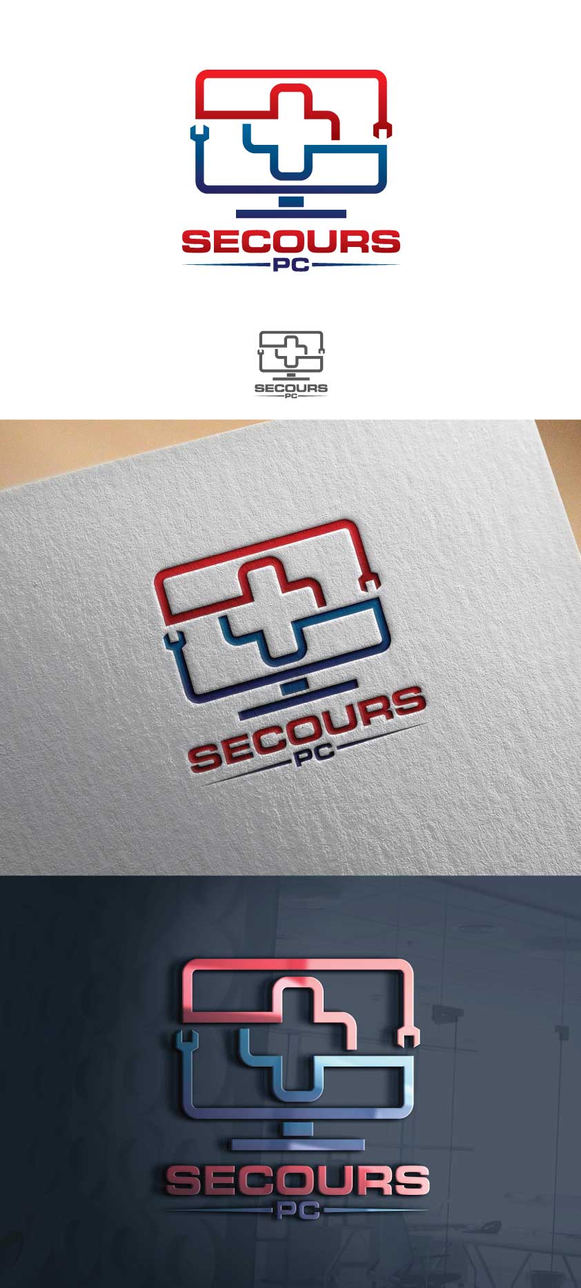 Logo Design by designA78 for SECOURS-PC | Design #28473480