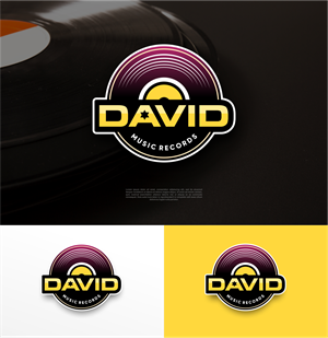 DAVID MUSIC RECORDS | Logo Design by LUTNG.