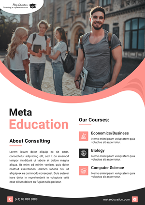 Flyer-Design von VC für Meta Education | Design: #28470164