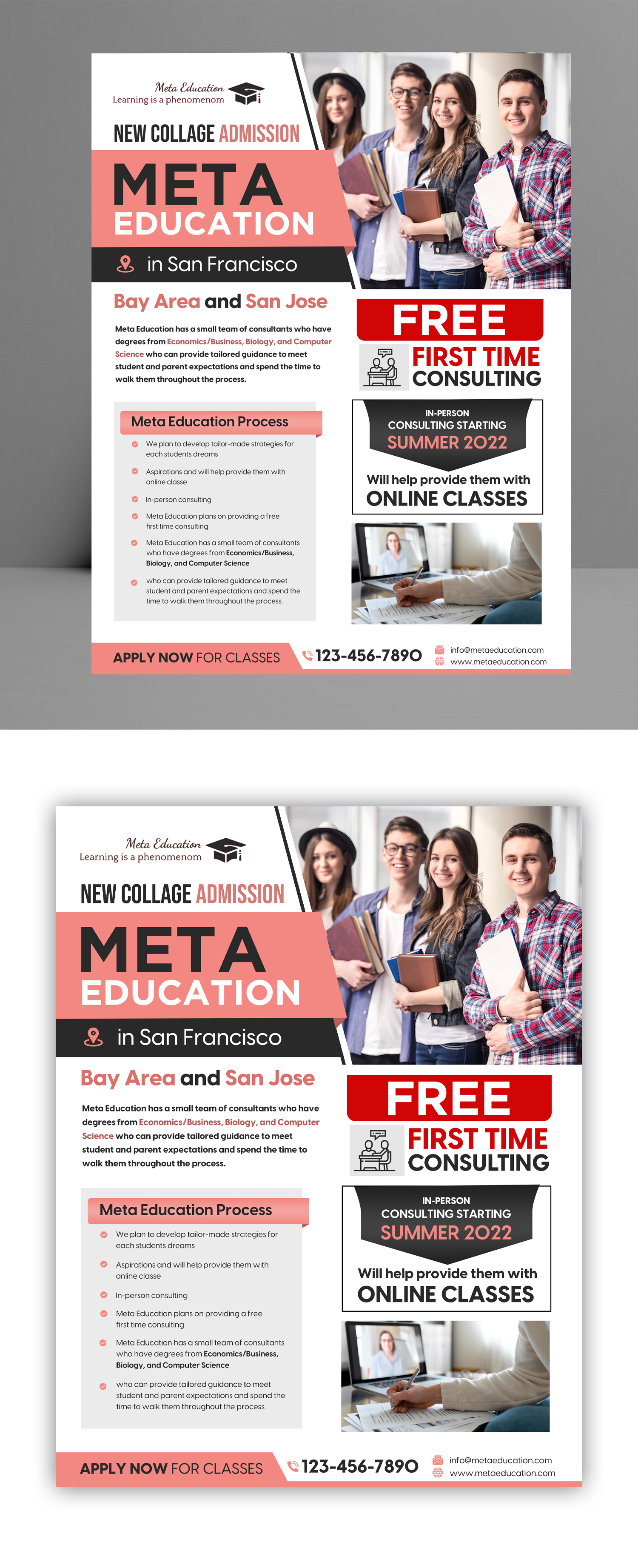 Diseño de Flyer por debdesign para Meta Education | Diseño #28474304