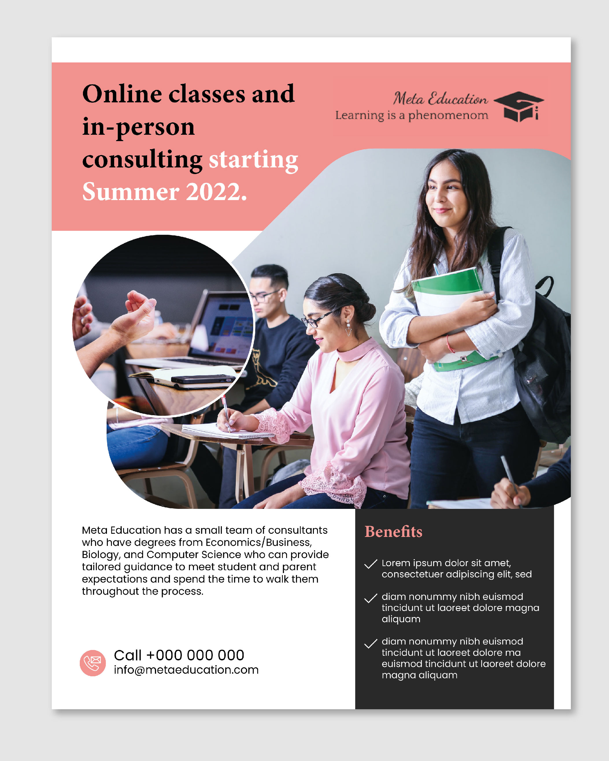Flyer Design by emoblack989 for Meta Education | Design #28469493