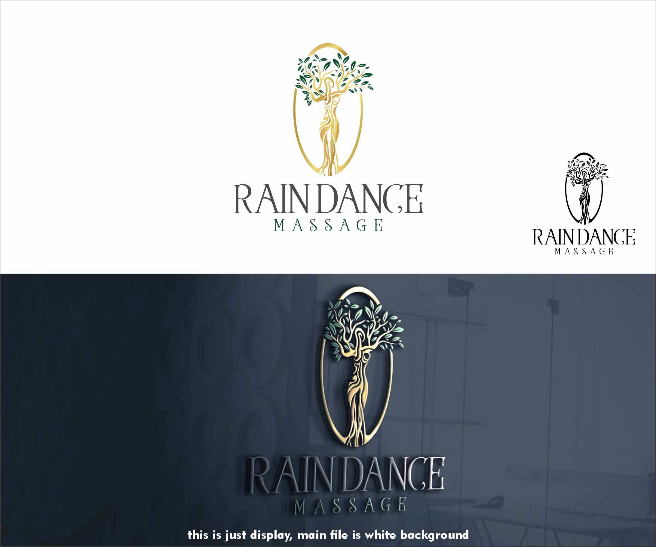 Logo Design by alkaline for Rain Dance Massage | Design #28474096