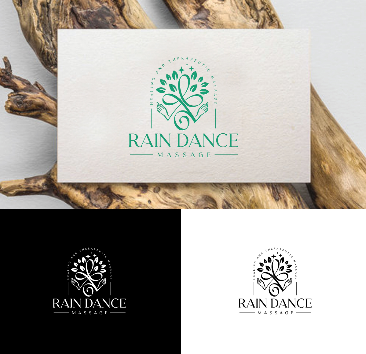Logo Design by Logo Stock for Rain Dance Massage | Design #28473591