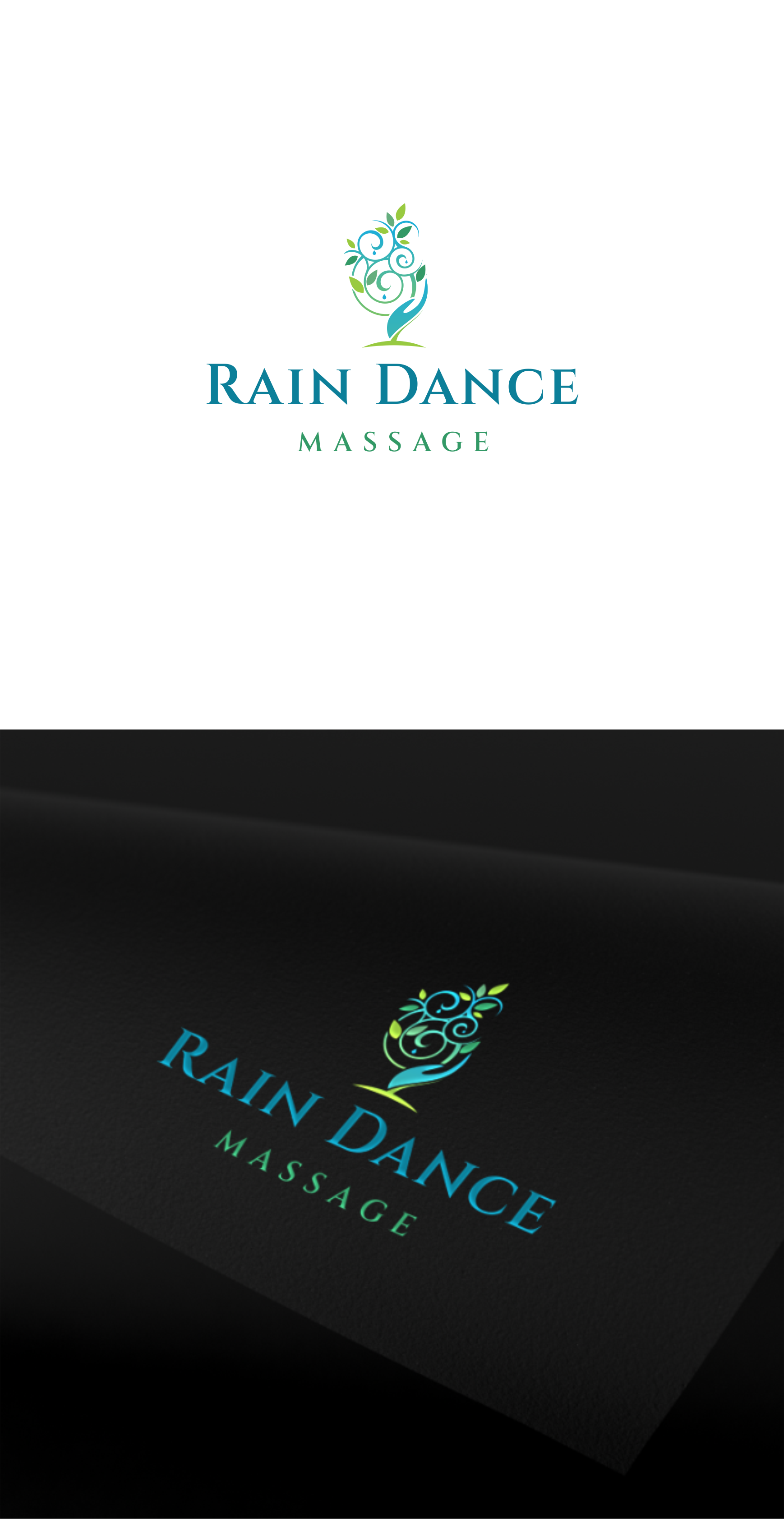 Logo Design by *mary for Rain Dance Massage | Design #28474003