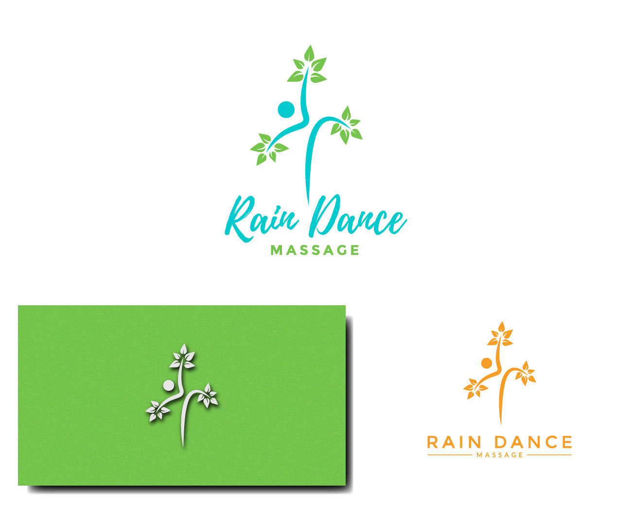 Logo Design by SunuAji_DC for Rain Dance Massage | Design #28476296