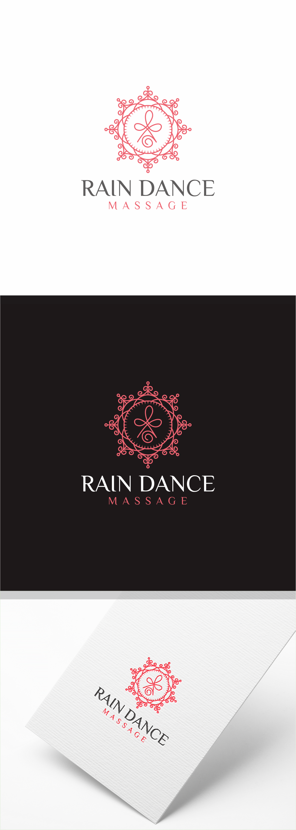 Logo Design by MASH Std for Rain Dance Massage | Design #28473512