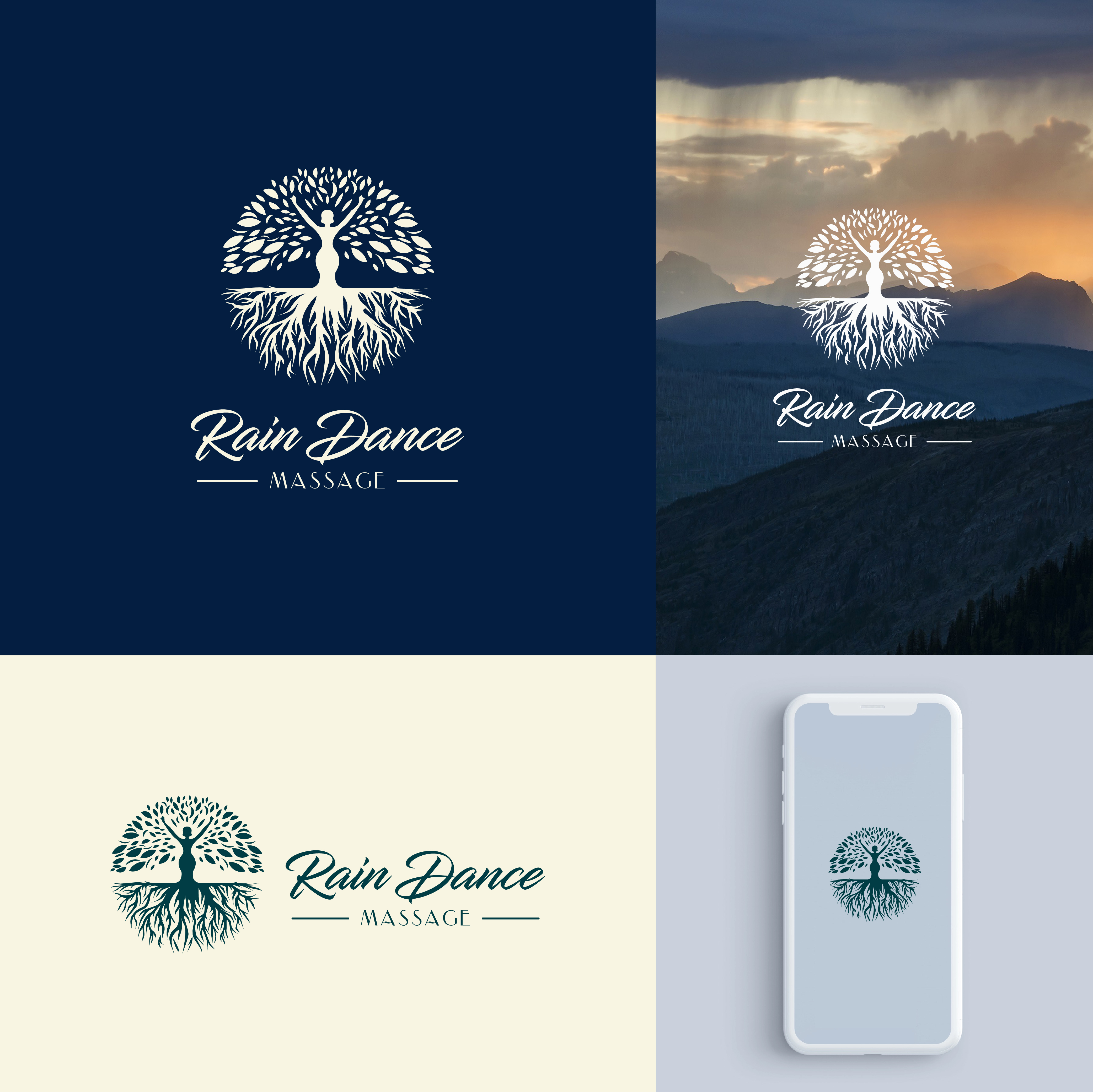 Logo Design by designprotox for Rain Dance Massage | Design #28472495