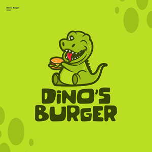 Dino’s Burger | Diseño de Logo por JBalloon Design