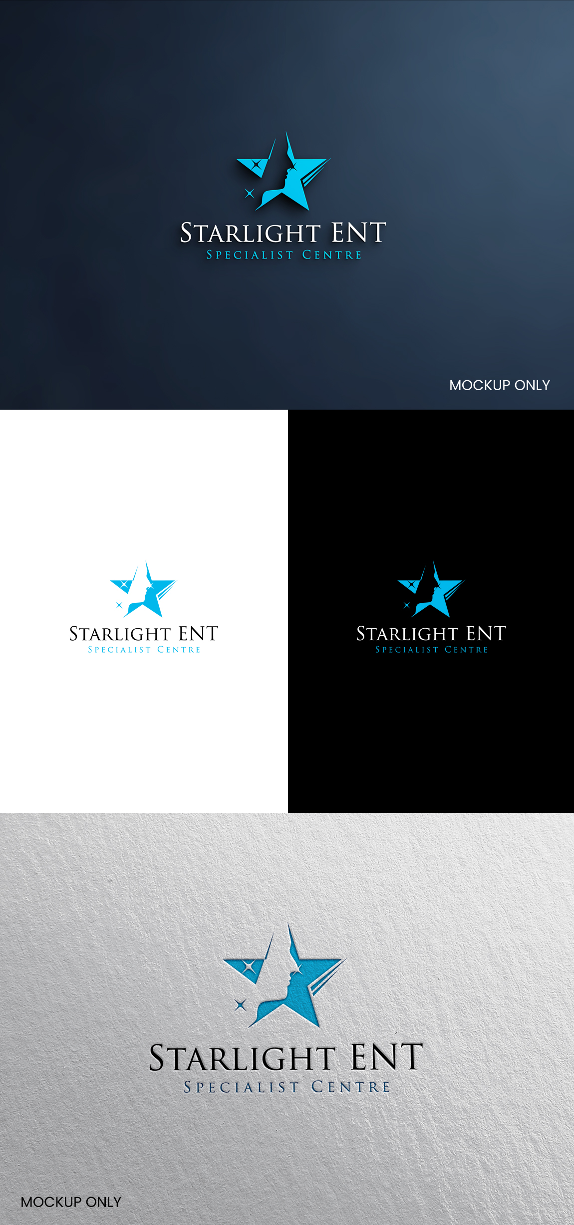 Diseño de Logo por SL Designer para Starlight ENT Specialists | Diseño #28514505